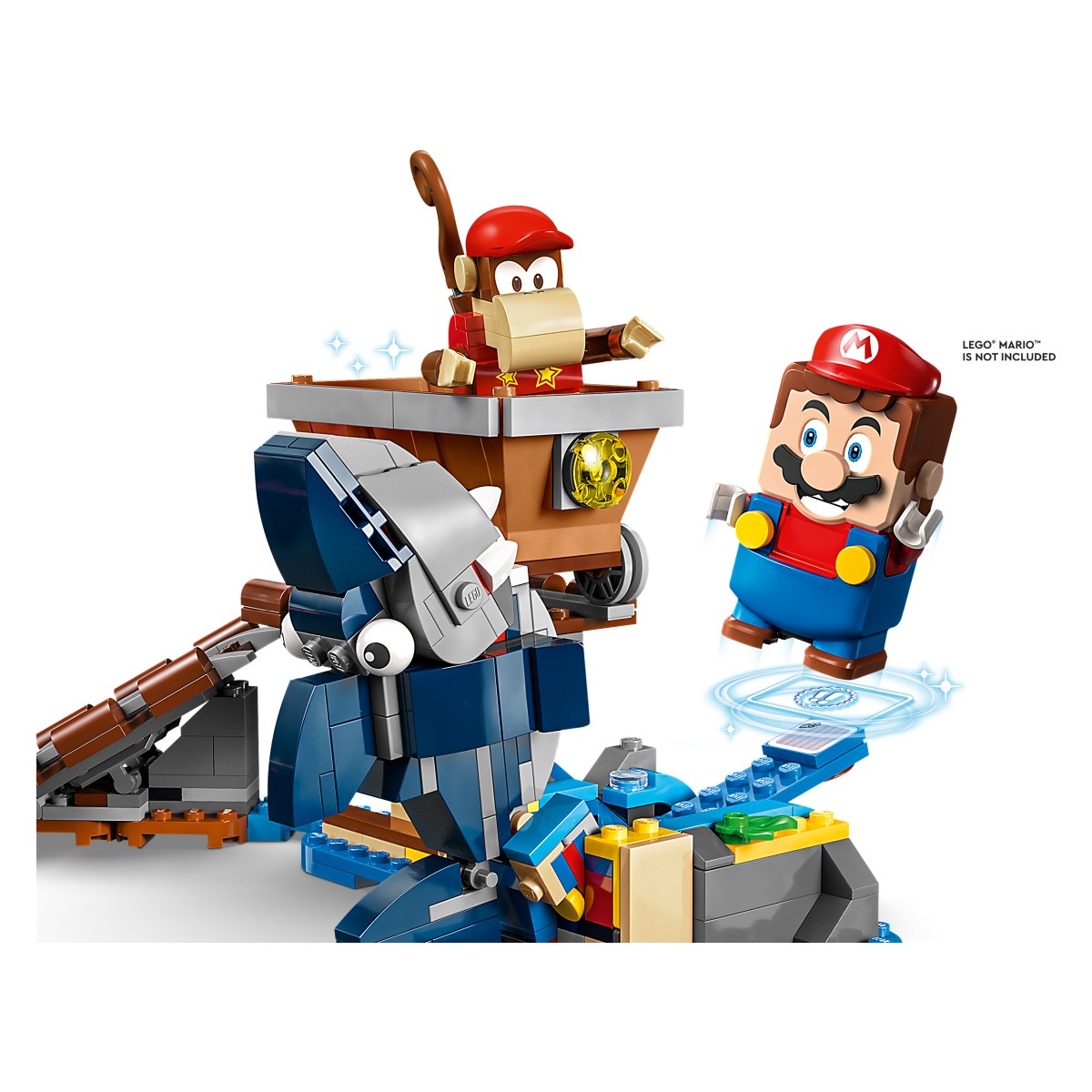 Lego Super Mario 71425 Razširitveni komplet Diddy Kongova vožnja z rudniškim vozičkom