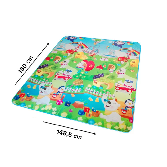Velika otroška igralna podloga 180 × 148,5 cm – mehka in barvita - All > For Kids