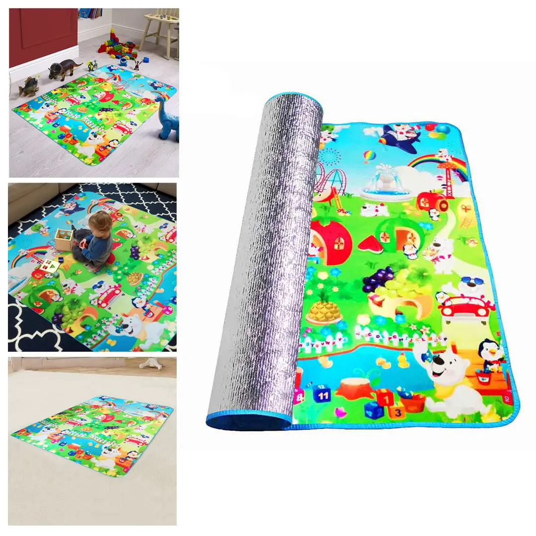 Velika otroška igralna podloga 180 × 148,5 cm – mehka in barvita - All > For Kids