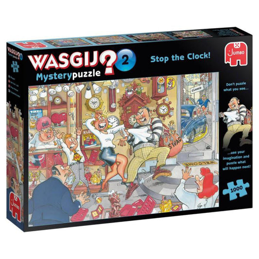 Wasgij Mystery 2: Ustavi uro! sestavljanka 1000 kosov (81933) - Sestavljanke