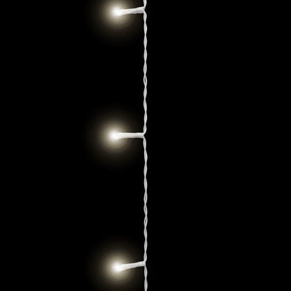 Zunanja svetlobna zavesa s 100 LED diodami 2,2m bela omrežno napajanje IP44 - 8 programov - Osvetlitev